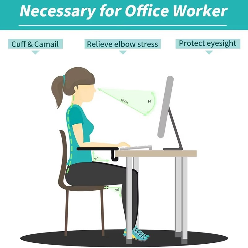 Ergonomic Armrest Table Pad Desk Support for Comfortable Mouse Use